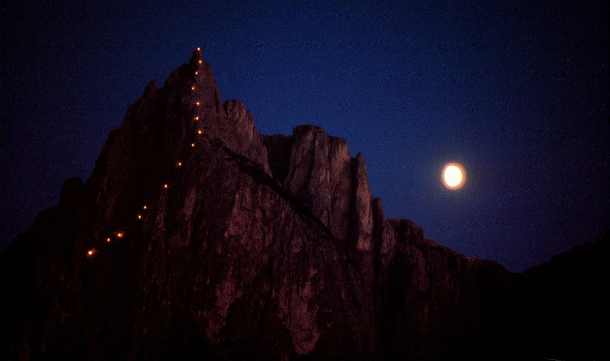 ...e la luna guardò - Punta Santner (2.413 m) - 1992