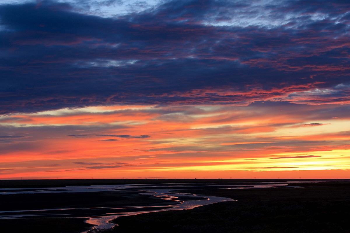 Sunset - xarfjrur - Iceland - August 9, 2013