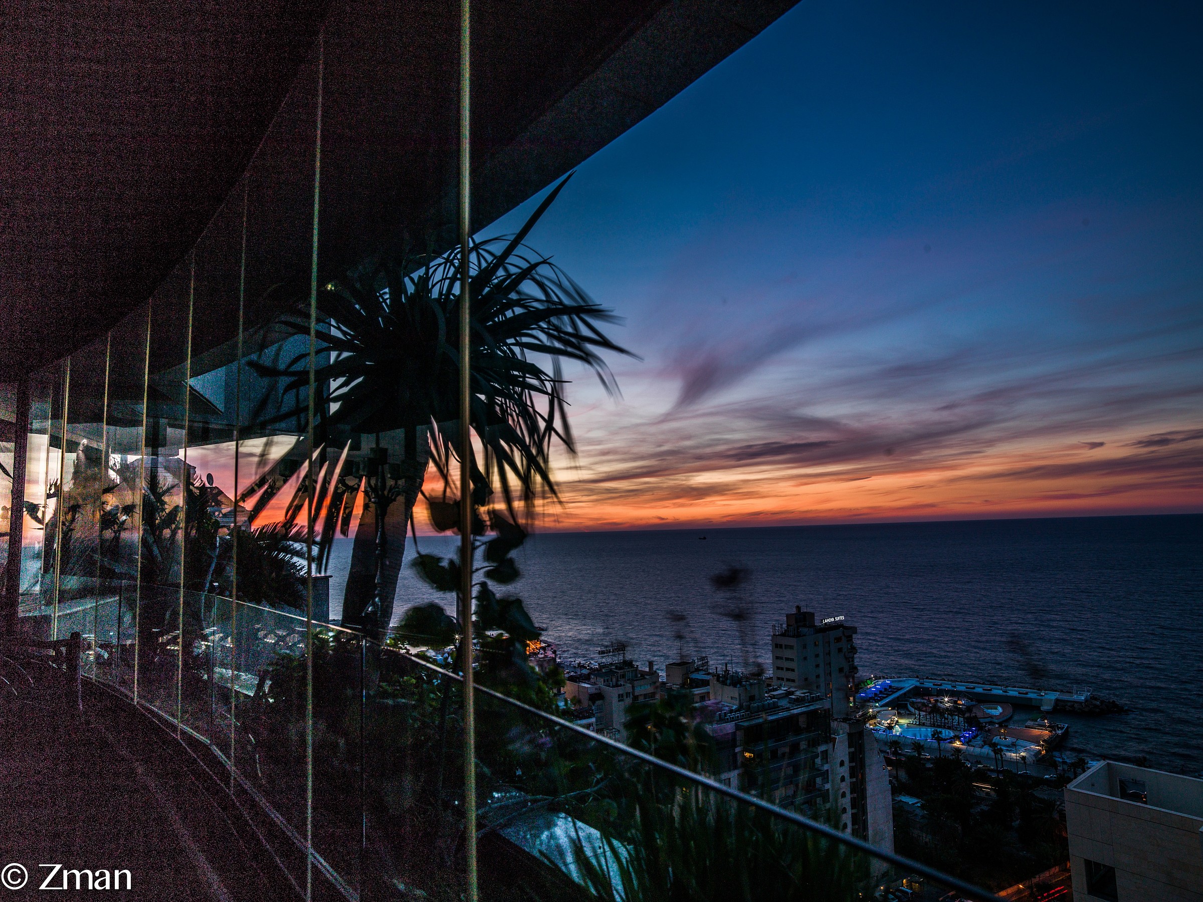 Guardare il tramonto dal mio balcone