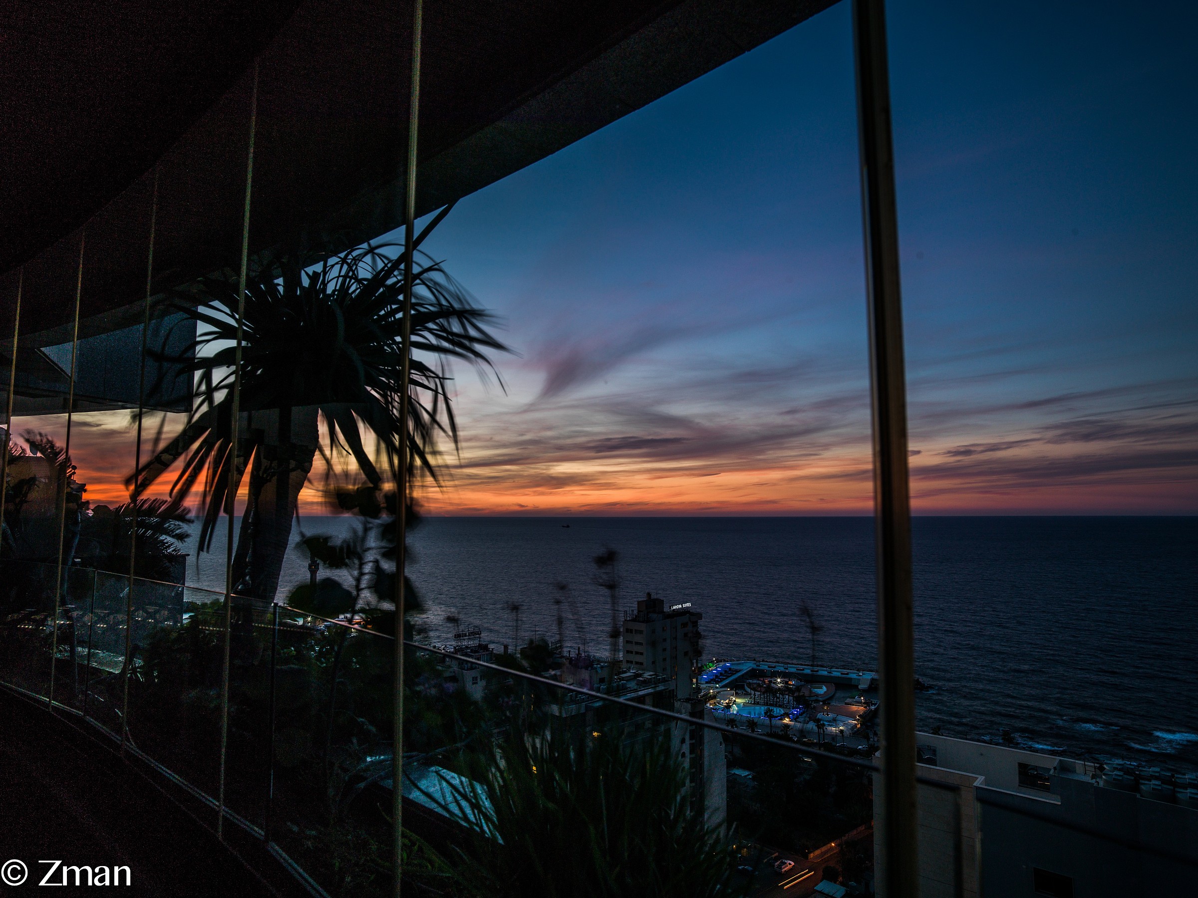 Guardare il tramonto dal mio balcone