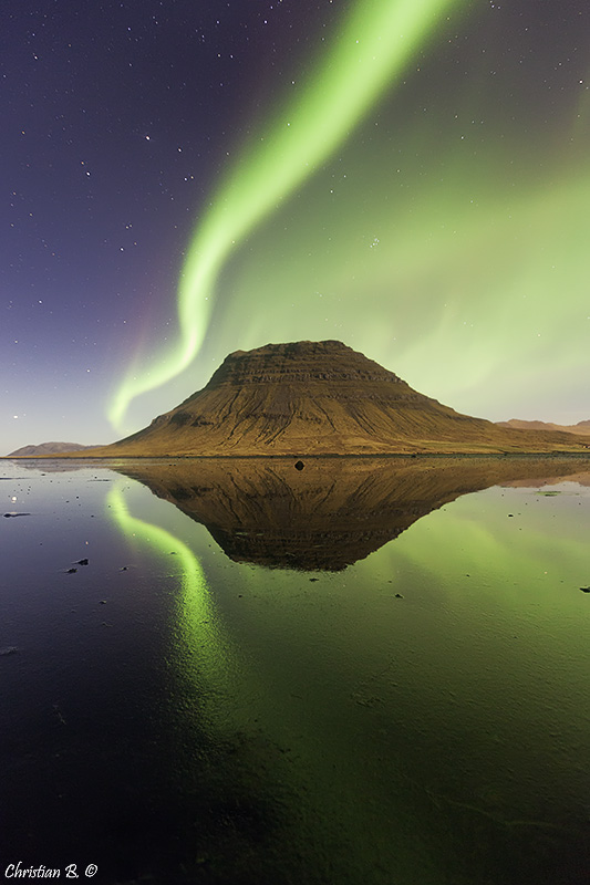 Kirkjufell Aurora