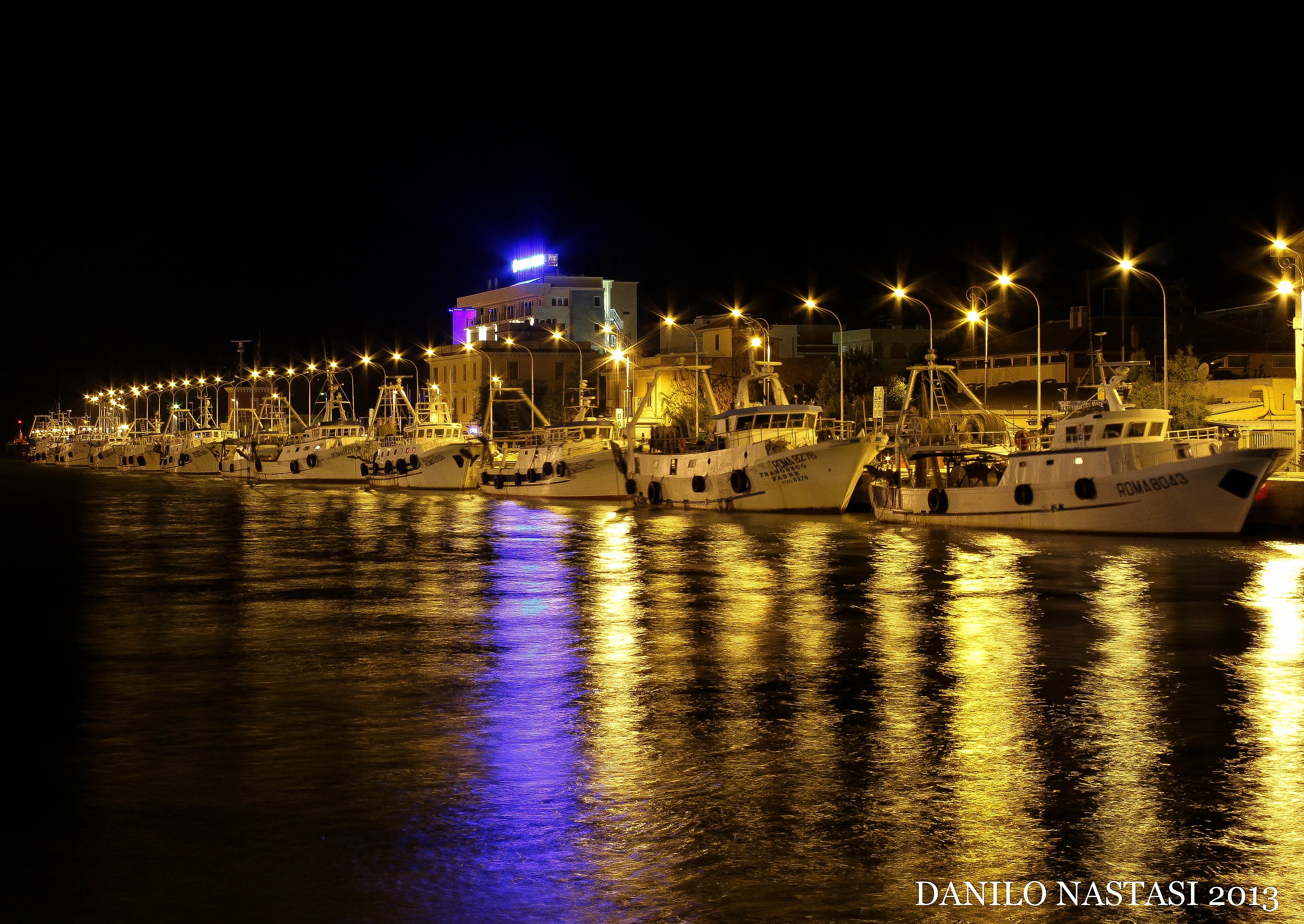 il molo di notte