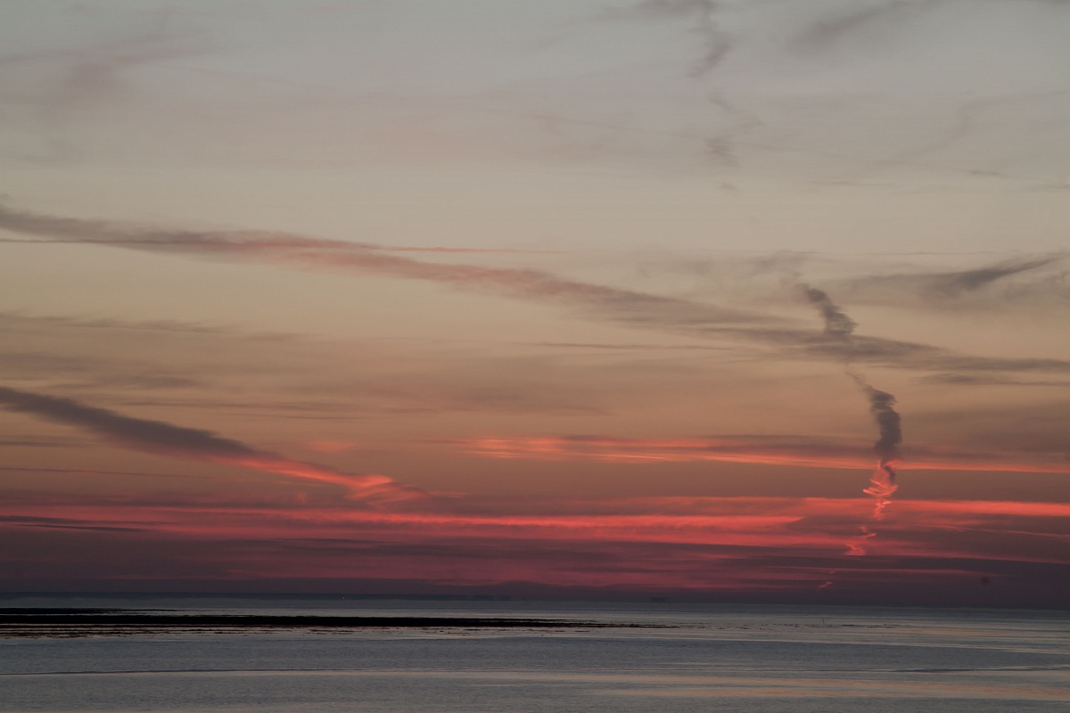 Tramonto a mont saint michel