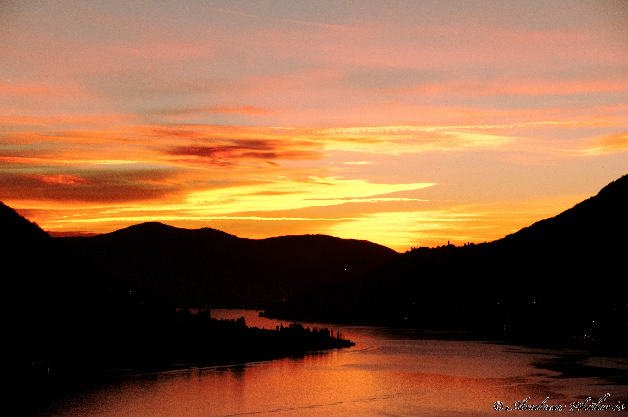 Tramonto Da Pognana Lario
