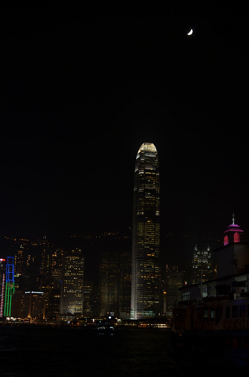 hong kong spettacolo di luci