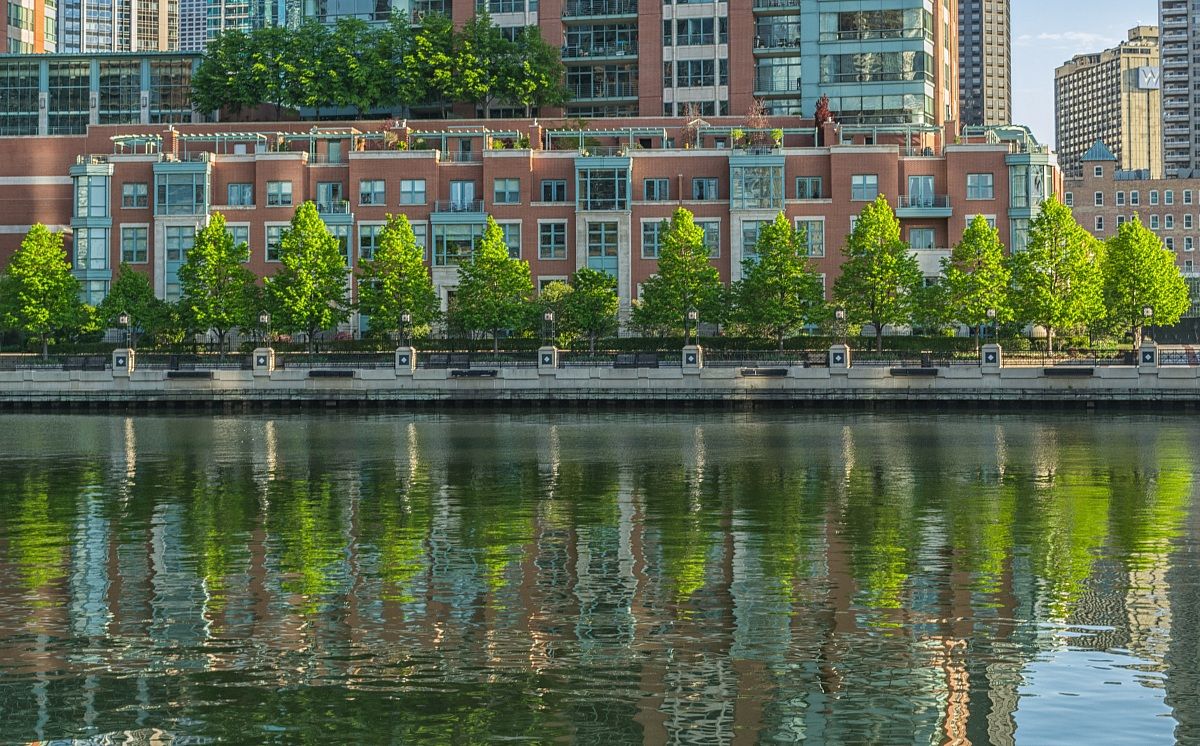 Residenze lungo il Chicago river
