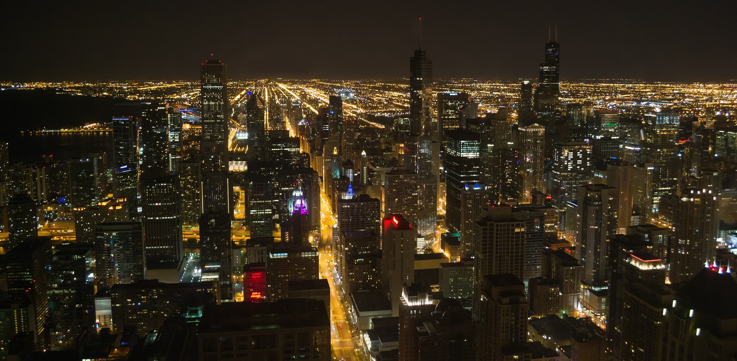 Chicago night view