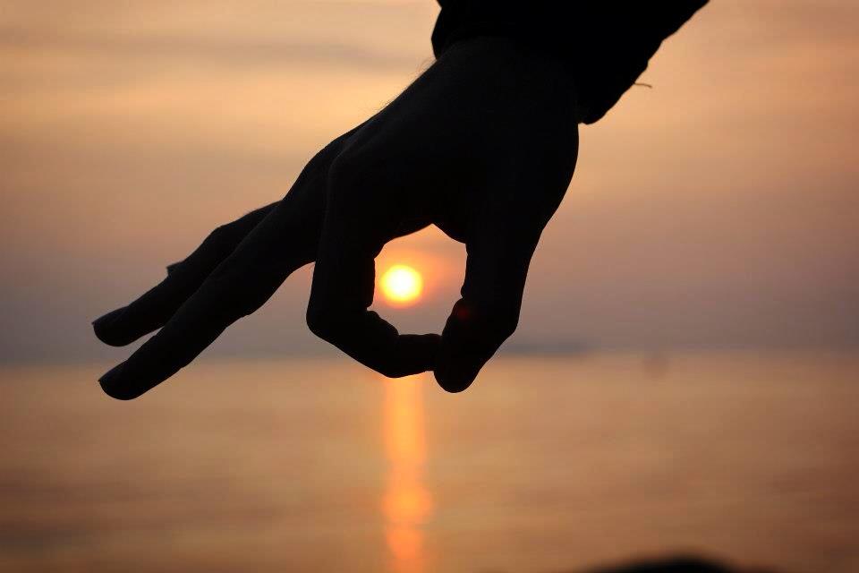 The sun is our hands