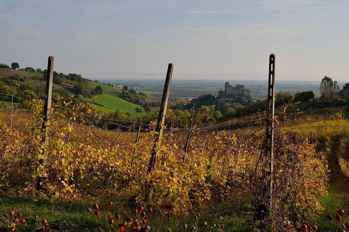 Castello di Torrechiara d'autunno