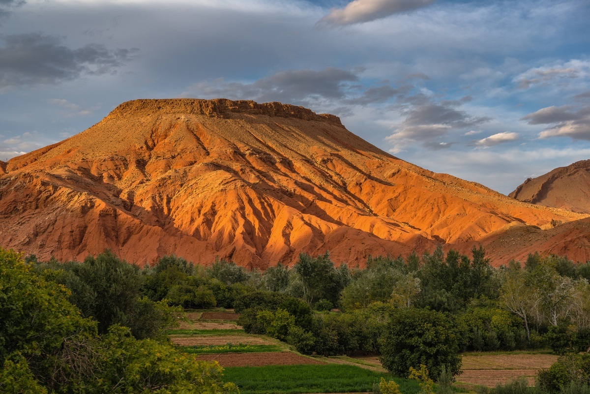 A sud di Maroc al tramonto