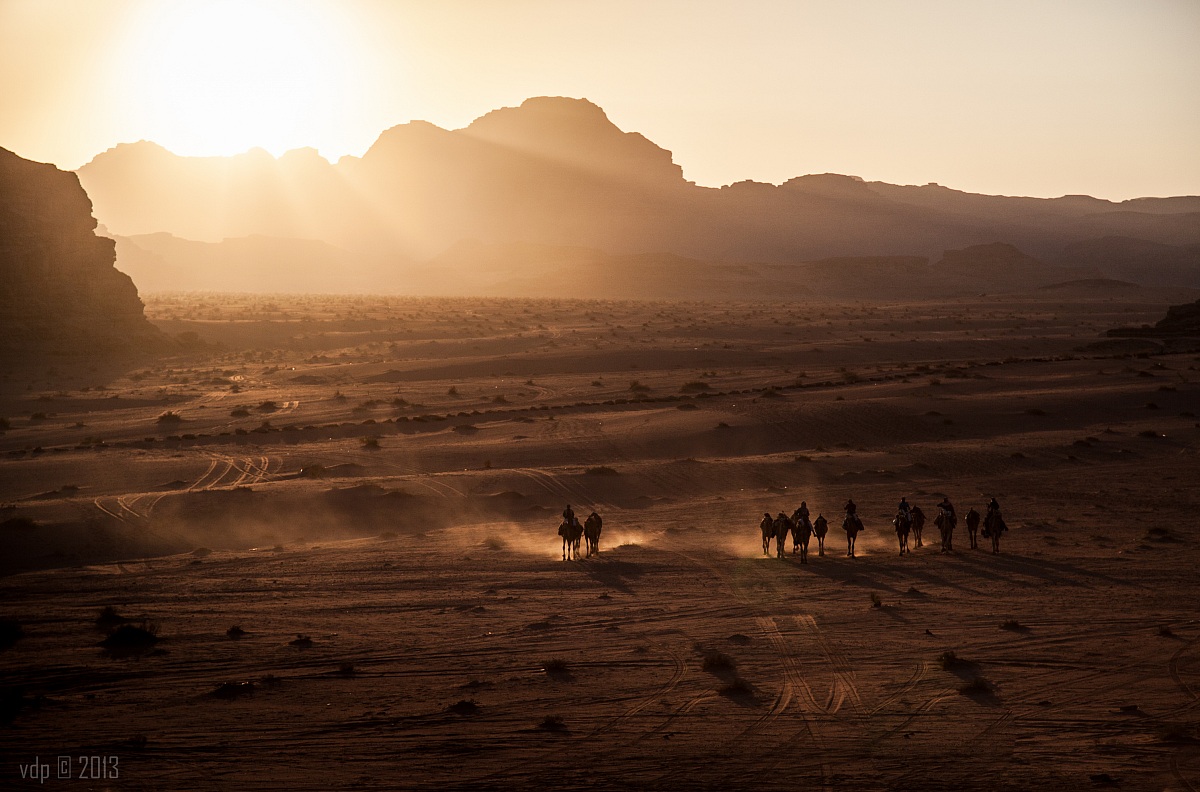 Tramonto nel Wadi Rum