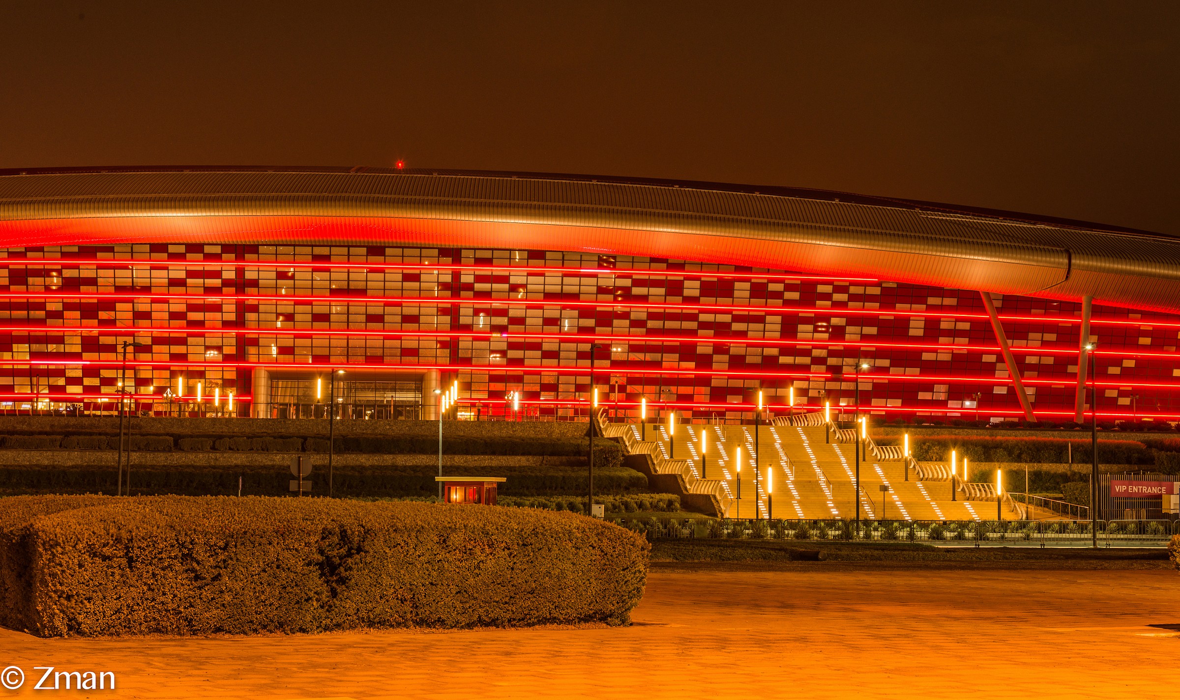 The Ferrari Amusement Park At Night