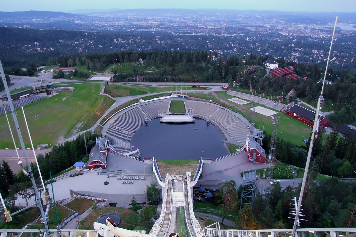 Dalla cima del trampolino di Holmenkollen......