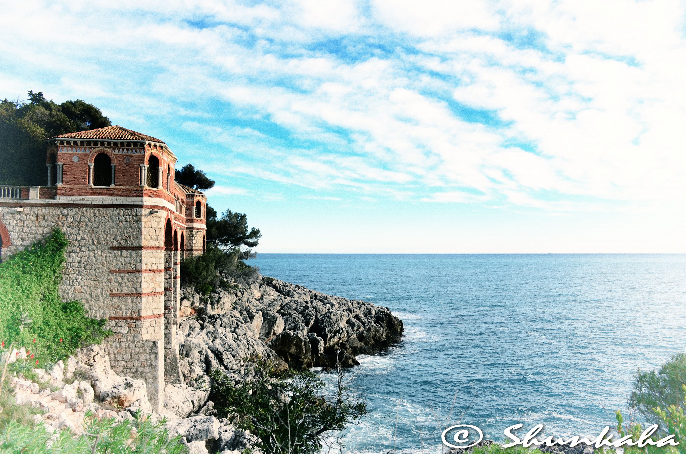 Villa Cypris, Portico sul mare (Roquebrune-Cap Martin)