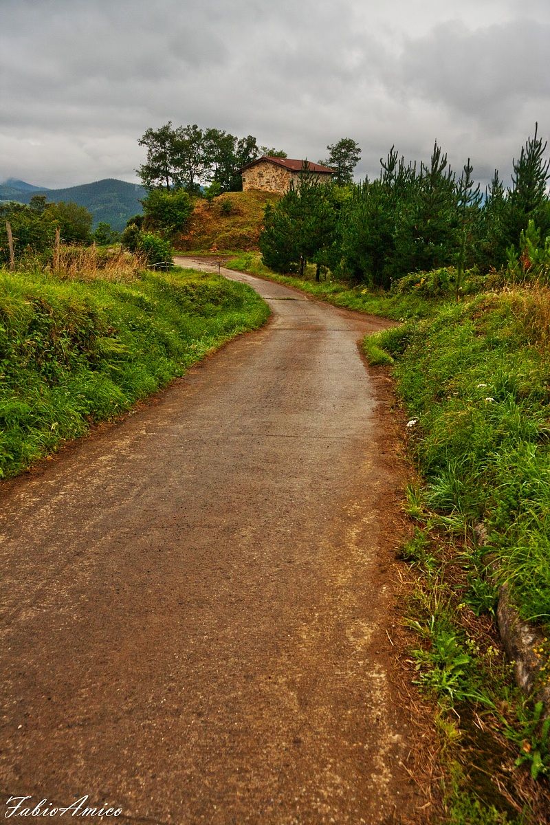 nelle campagne dei paesi baschi