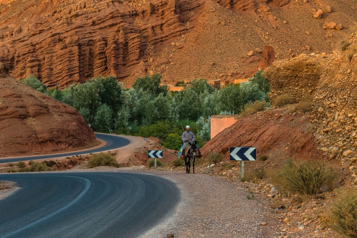 Sulla strada a sud del Marocco
