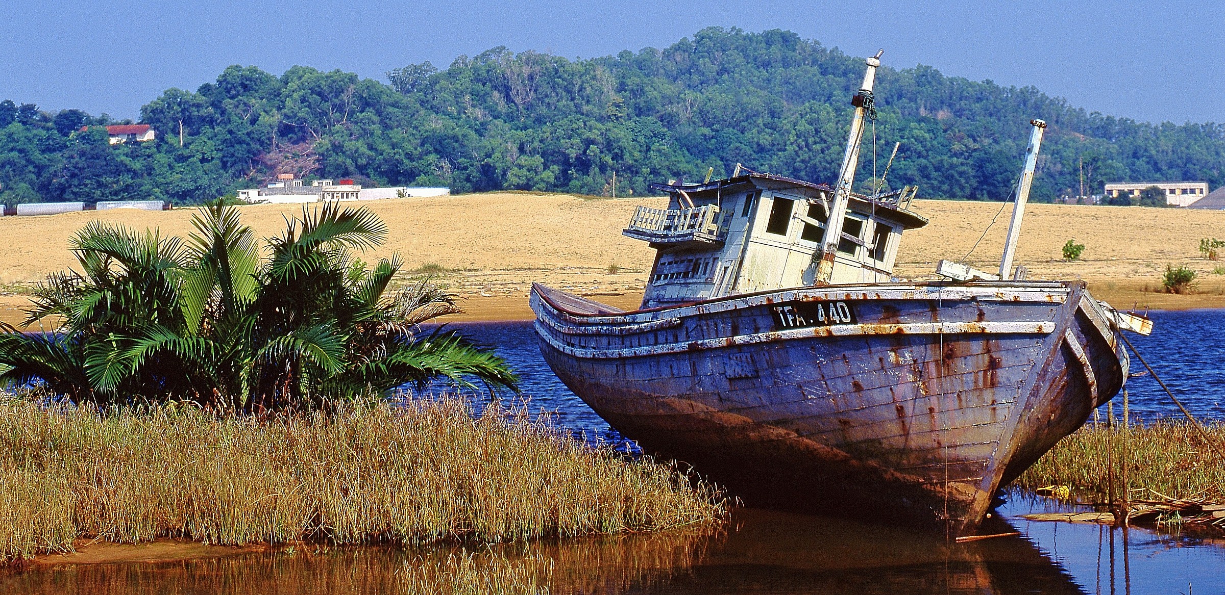 Boat aground