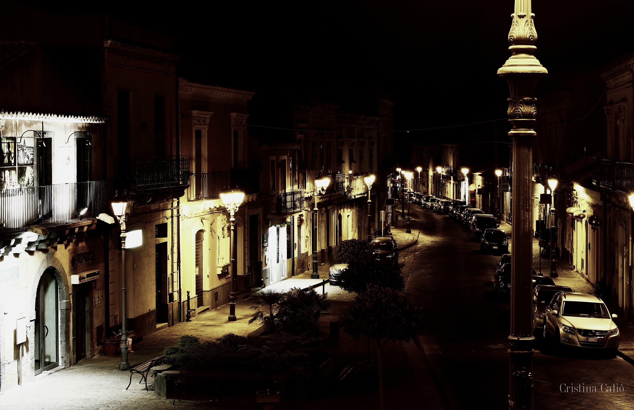 The streets are sleeping with the lights on