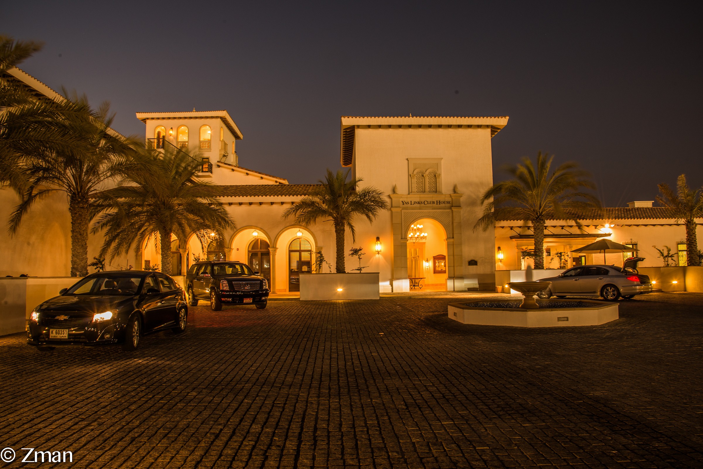 Yas Links Golf Club House Entrance
