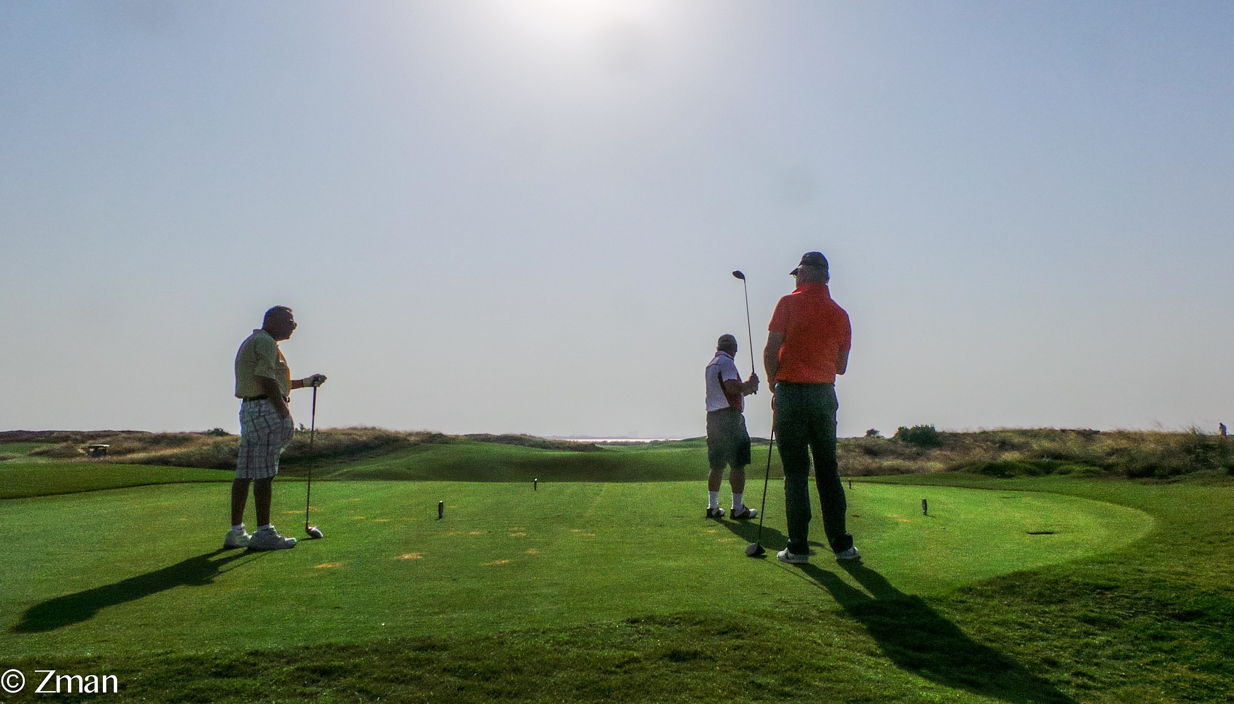 Our Four Ball Gang . Three on The Tee Box