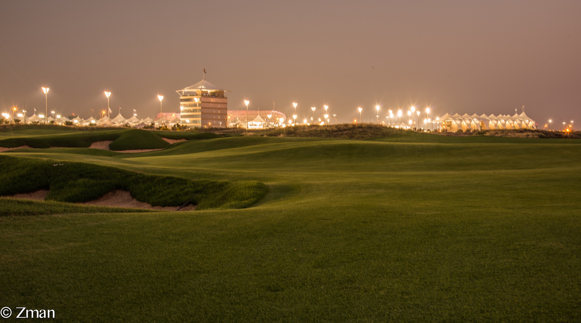 F1 Yas Marina Circuit From Yas Links Course