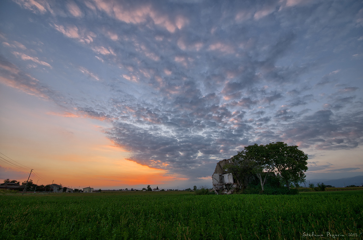 Tramonto in campagna