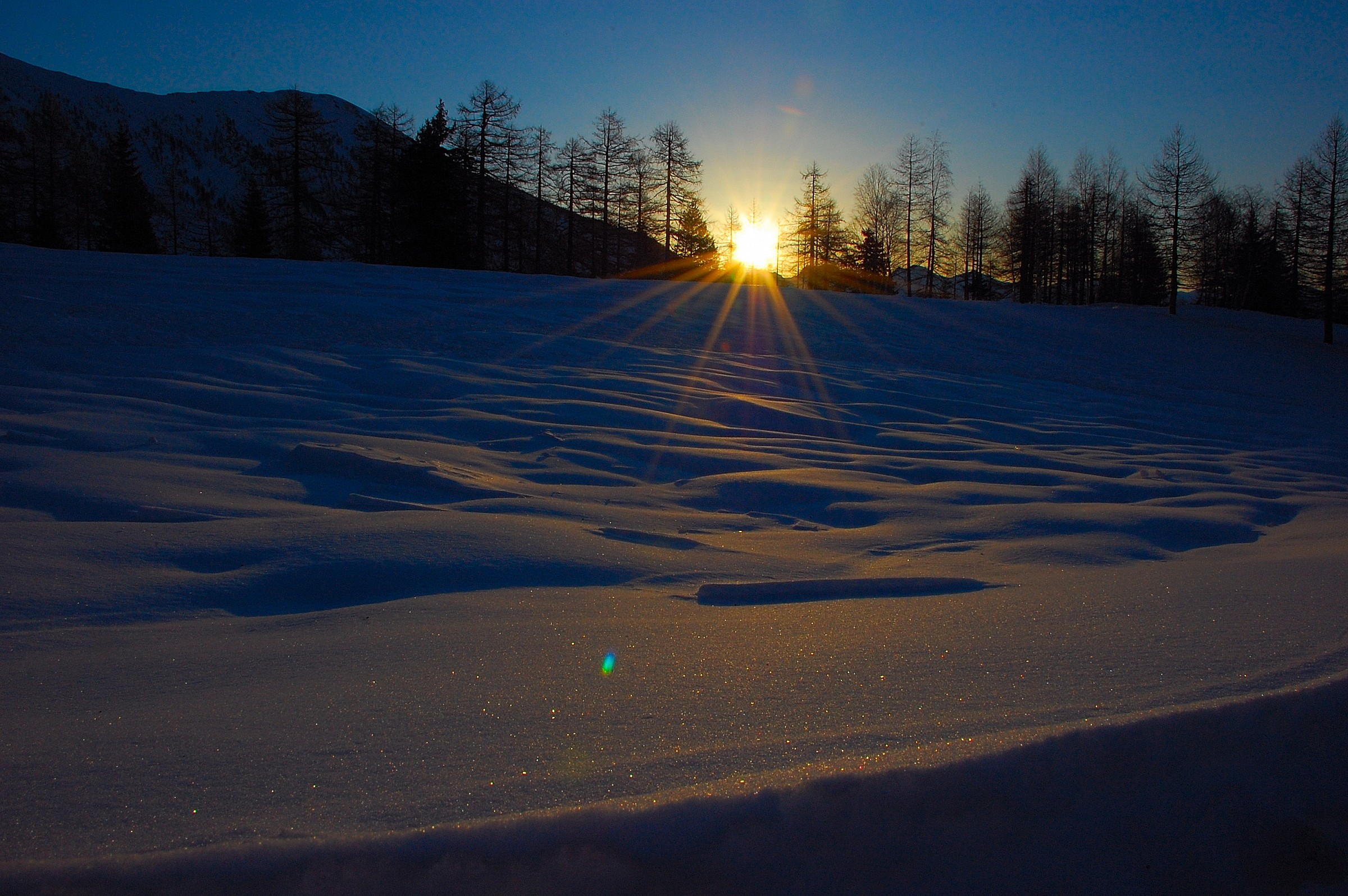 a first light of dawn