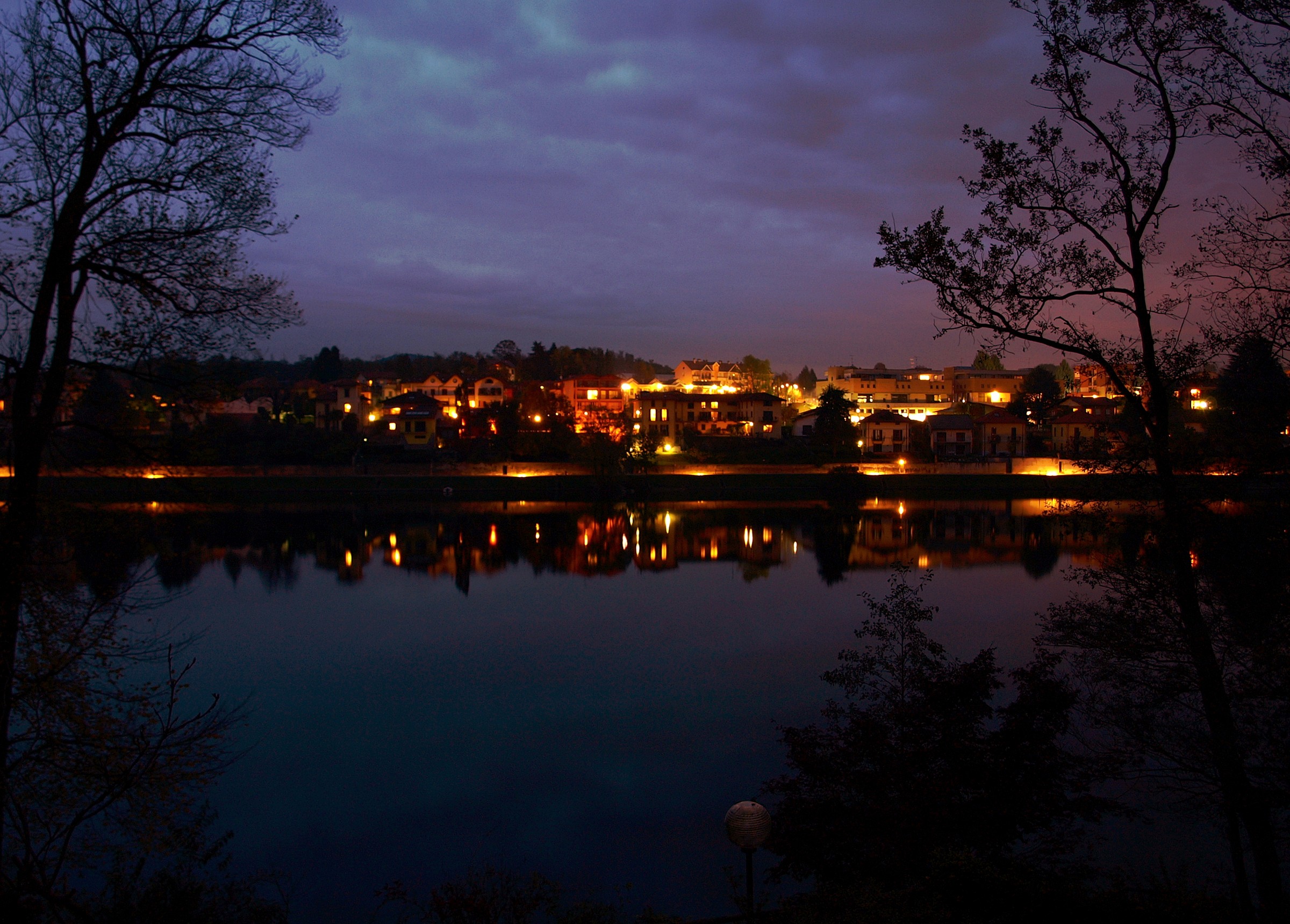 The lights of the evening before