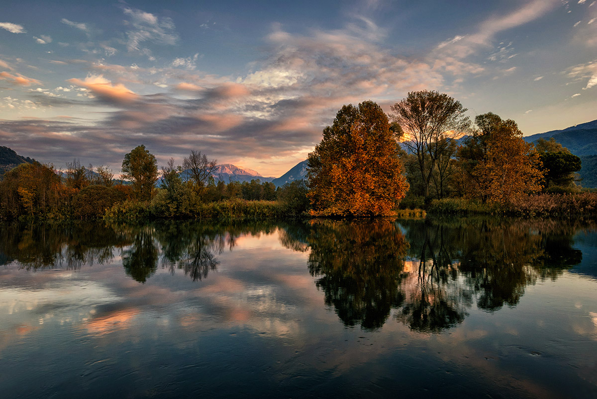 Colori d'autunno lungo l'Adda