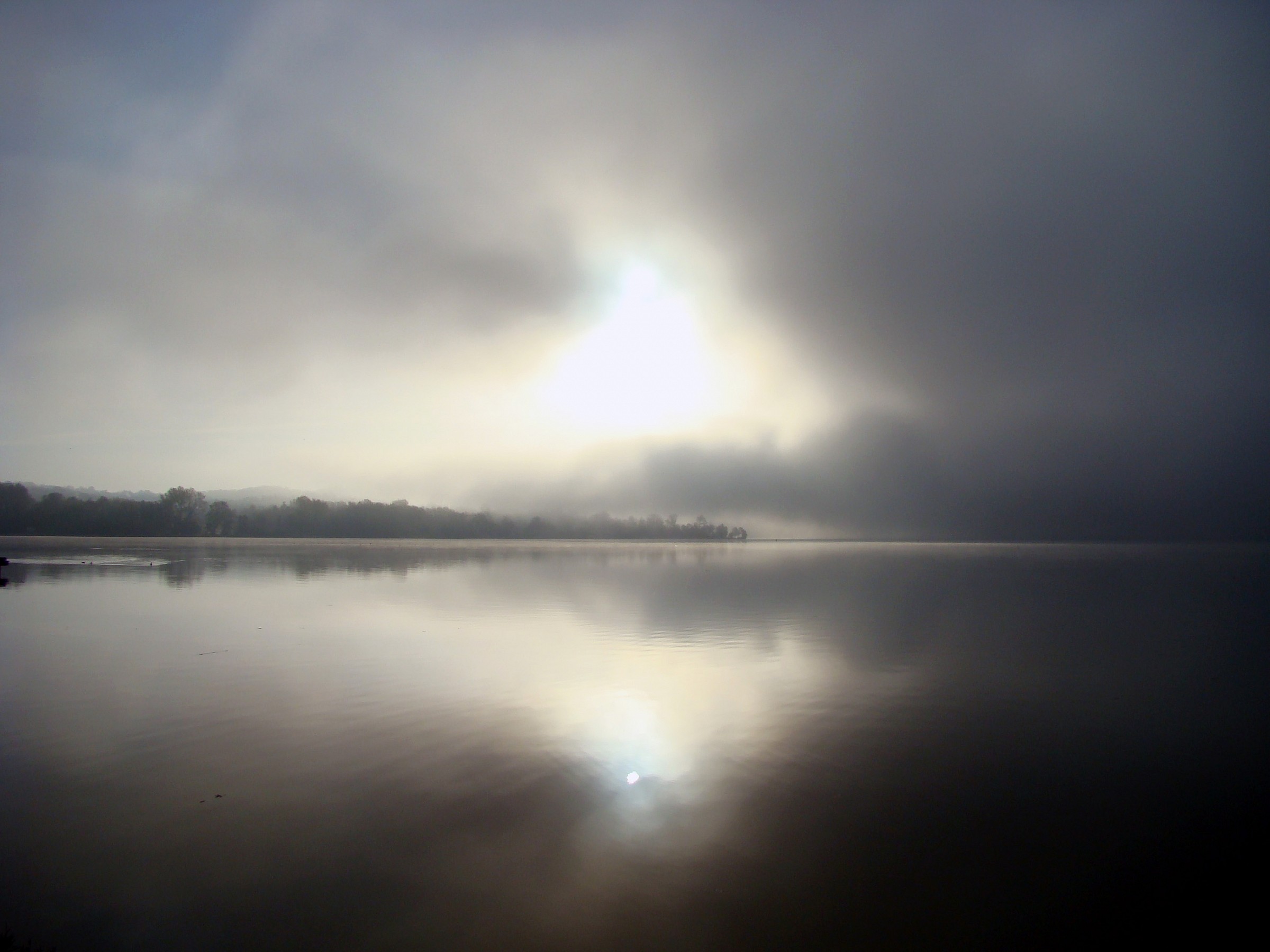 Lake Varese. timid light