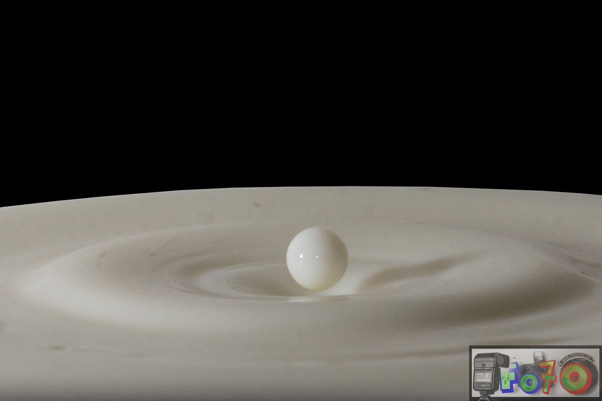 Lunar Landscape with a drop of milk