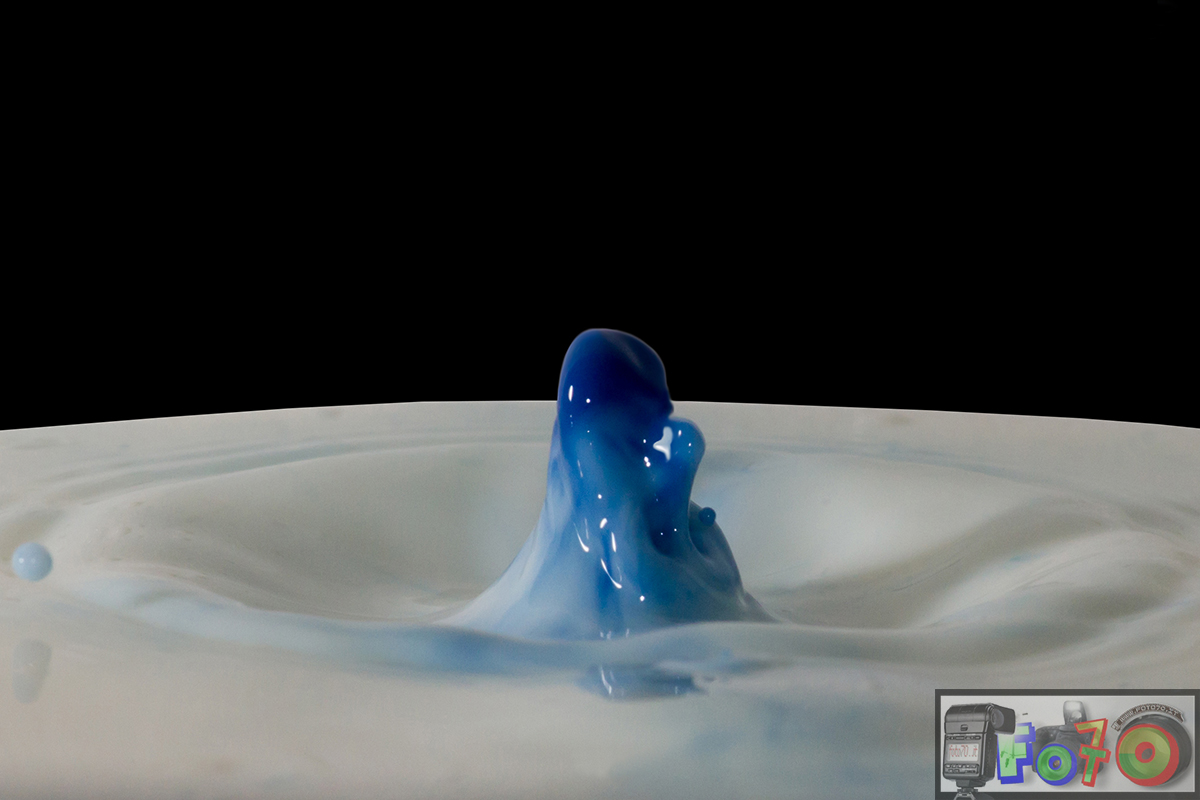 Splash drop of milk looks like a praying woman