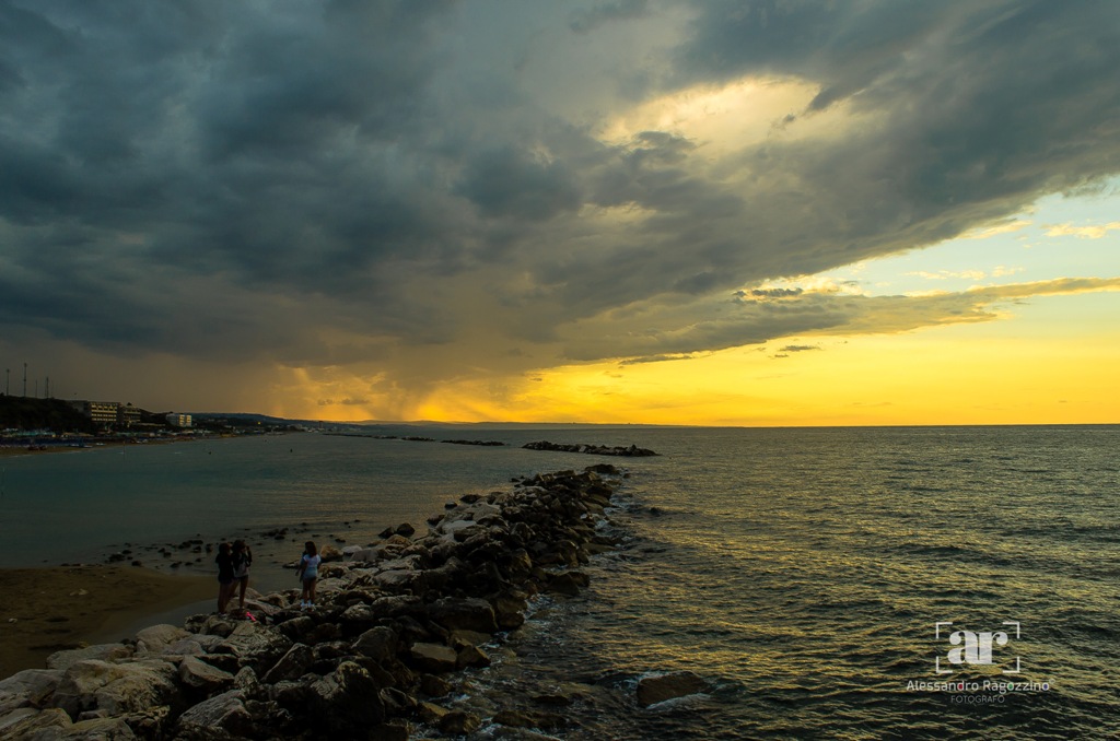 Tramonto ai lidi nord