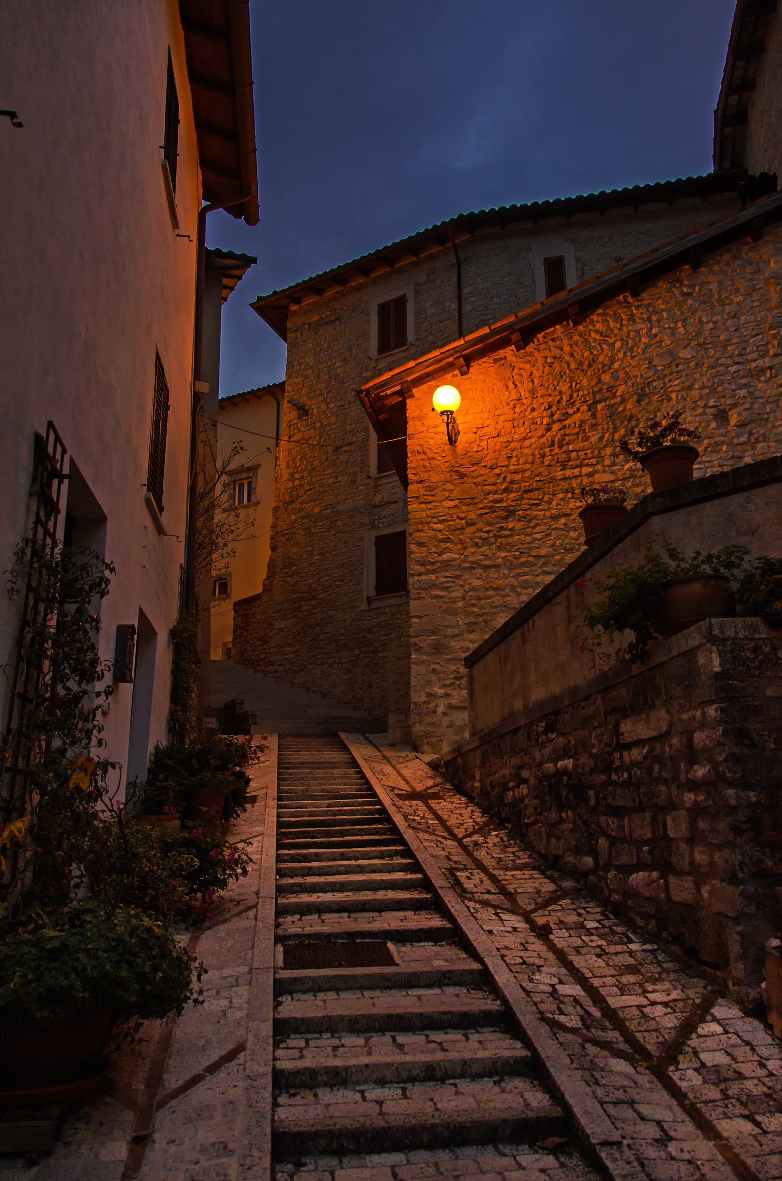 Preci alley at sunset