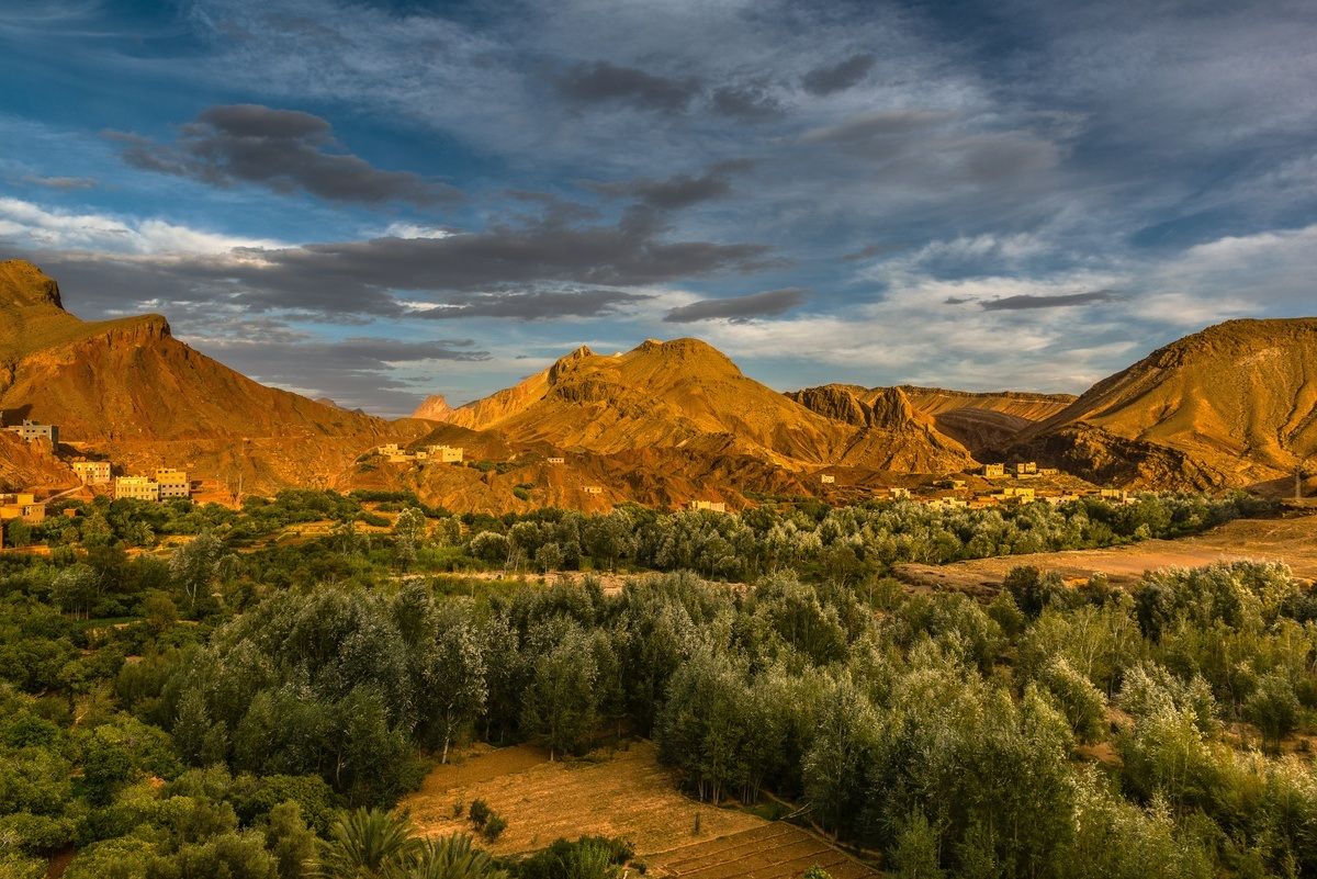 South of Morocco at the golden hour