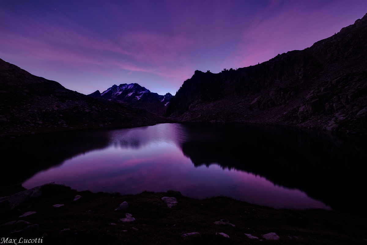 twilight at Fremamorta lake