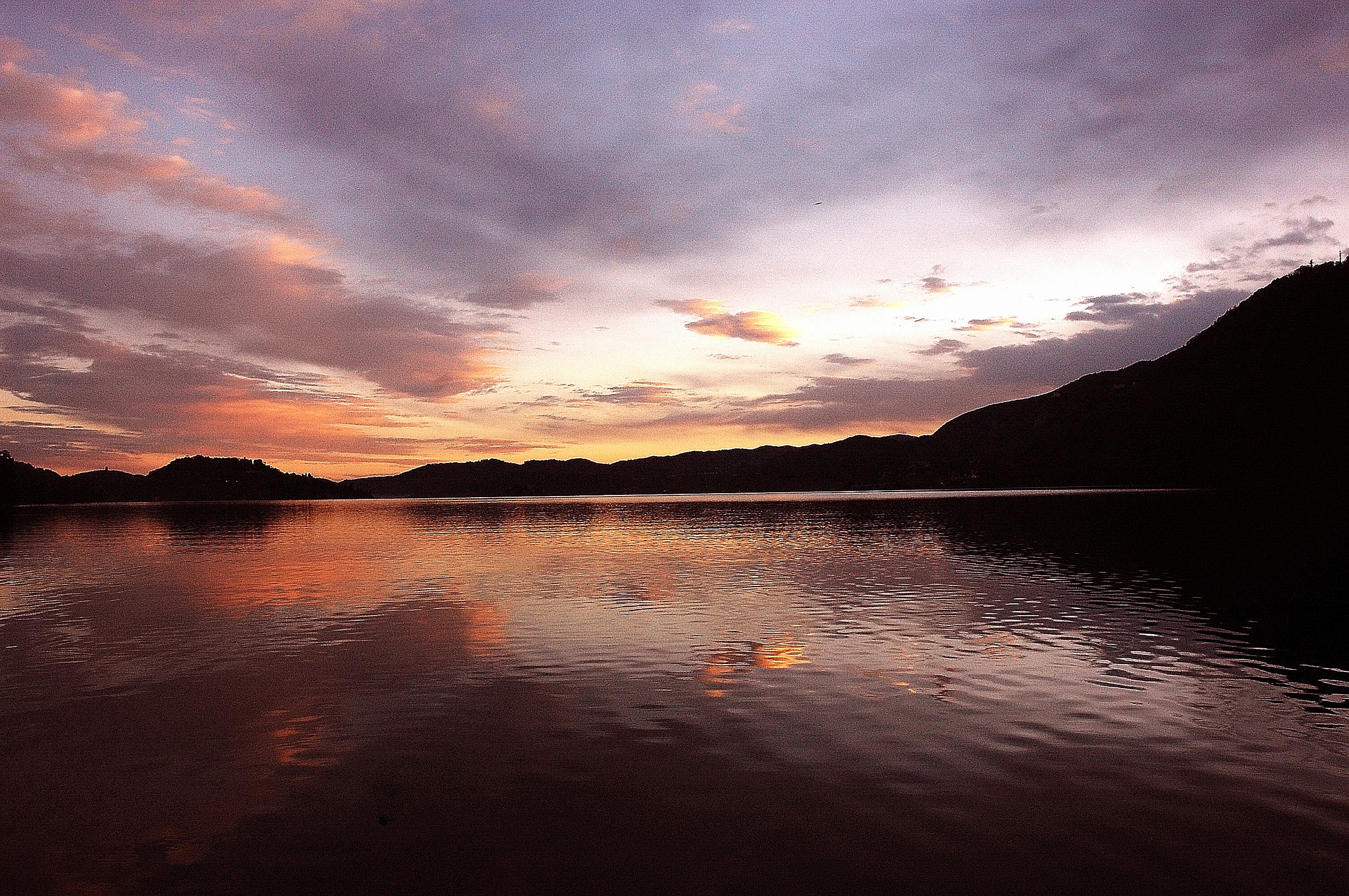 sunset on the horizon