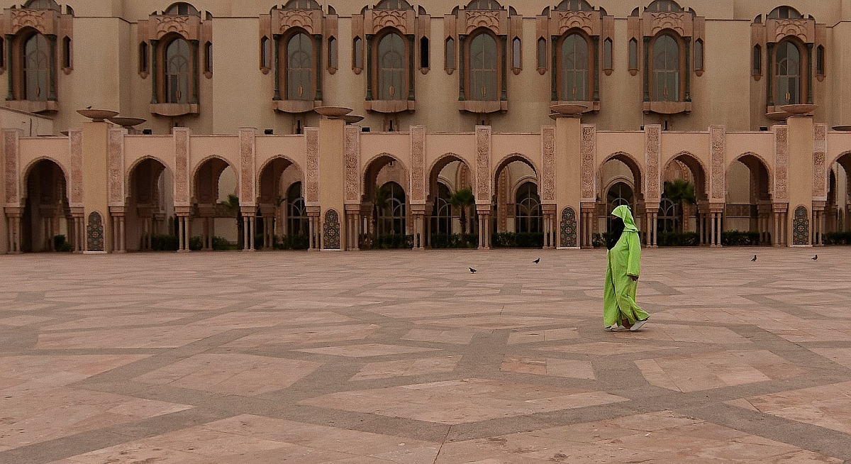 Casablanca square of the mosque