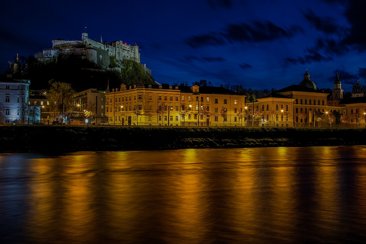 Salzburg at the blue hour
