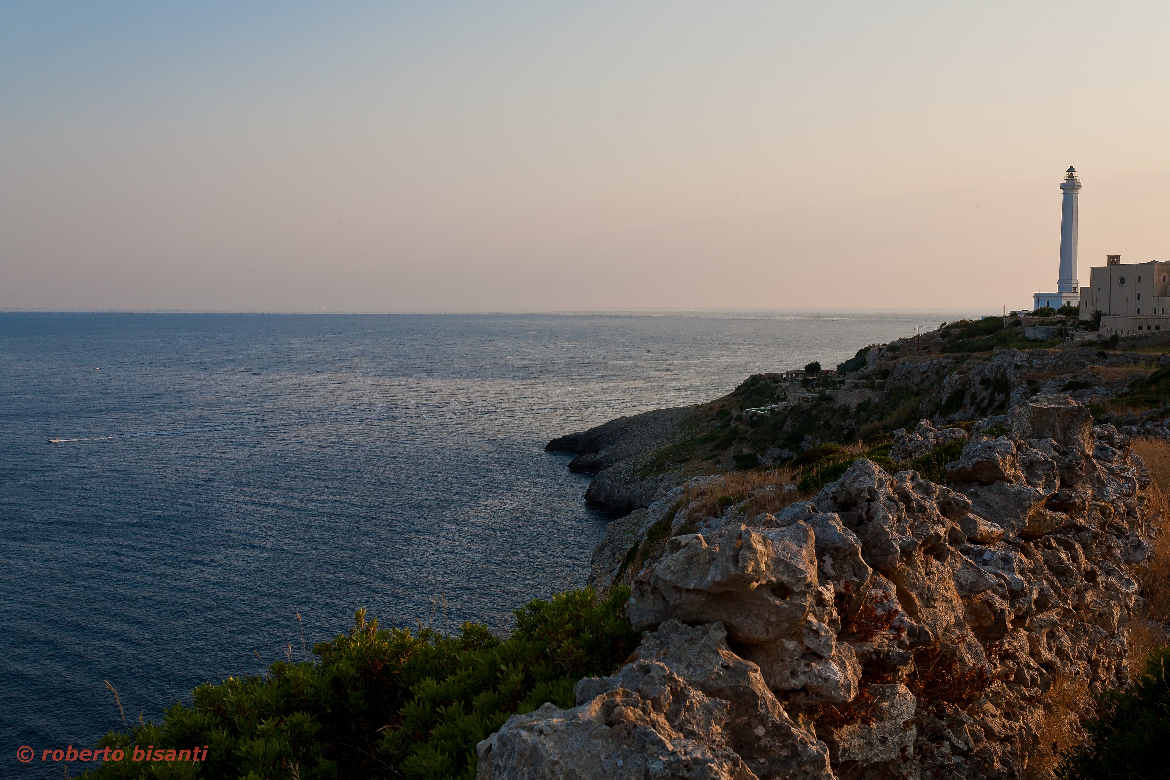 view of lighthouse from the Adriatic coast