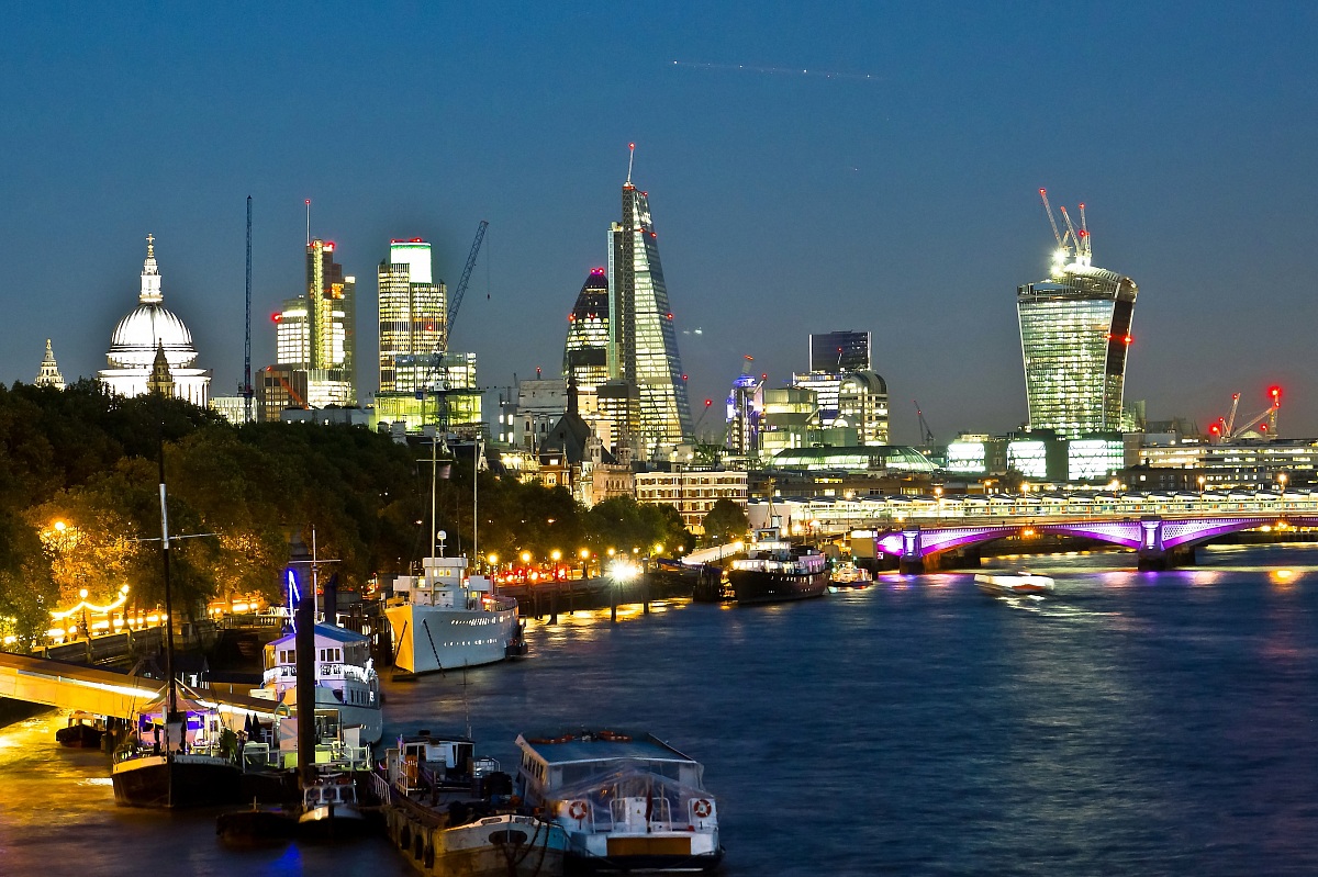 London from Waterloo Bridge