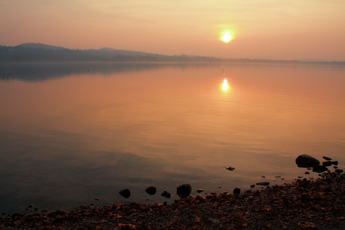 Lake Varese, sunset