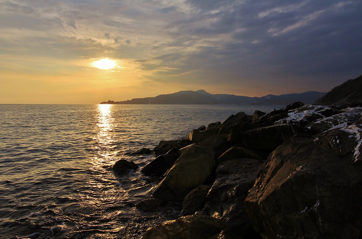 Sunset in Chiavari October 3, 2011