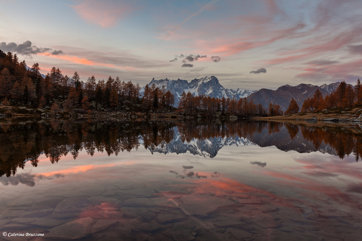 Arpy Lake at sunset