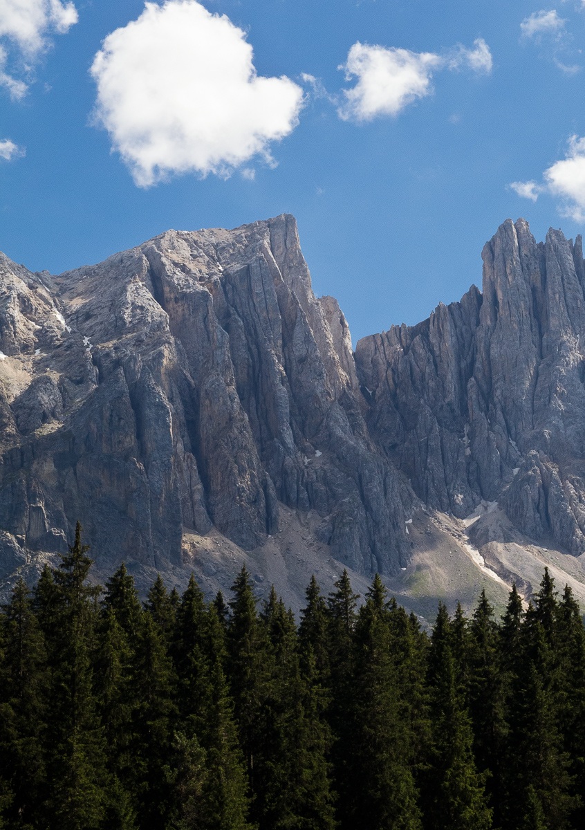 Scorcio montano dal Lago di Carezza