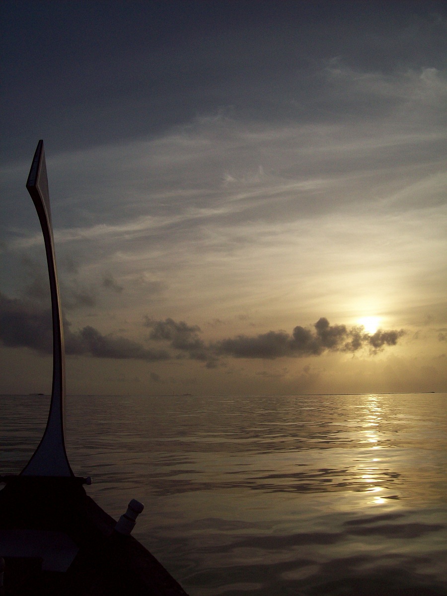 Oceano Indiano al tramonto