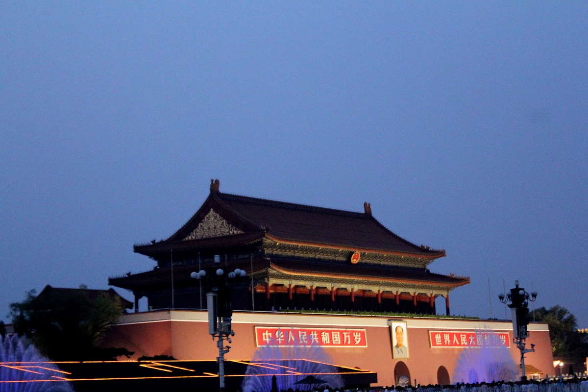 Tienanmen door in the evening