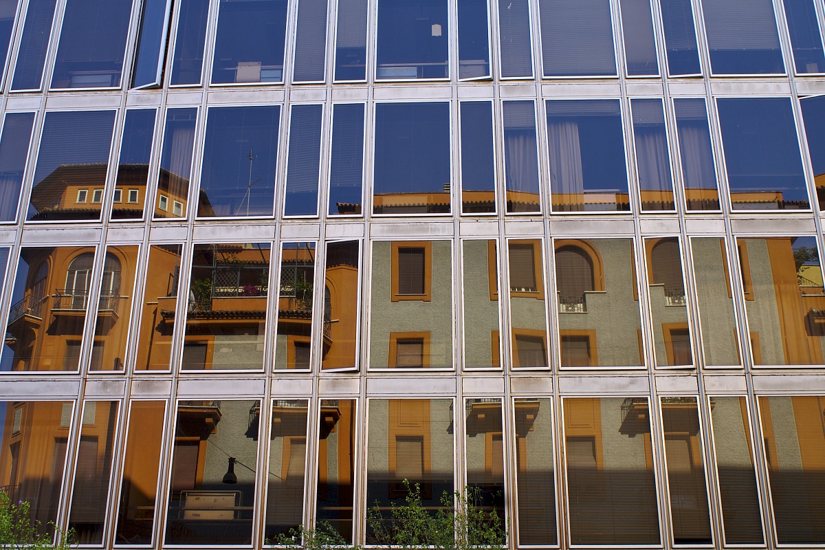 Reflections on the palace RAI