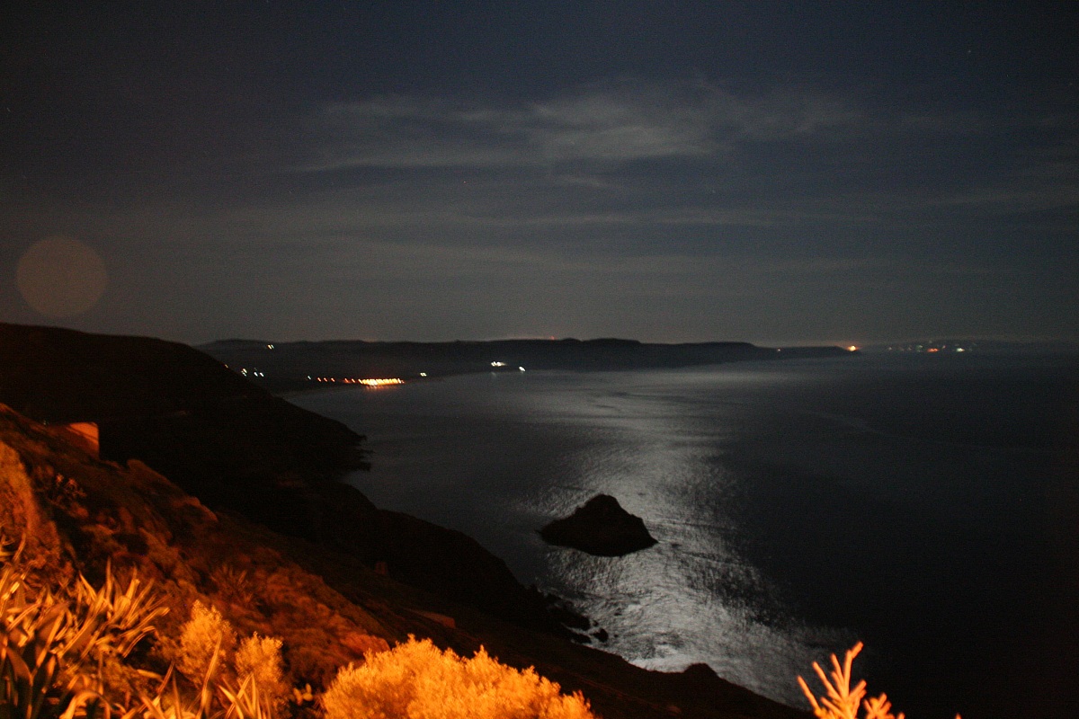 Sardegna,Carbonia-Iglesias,Nebida. Passeggiata notturna