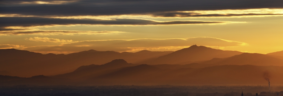 Le colline al tramonto